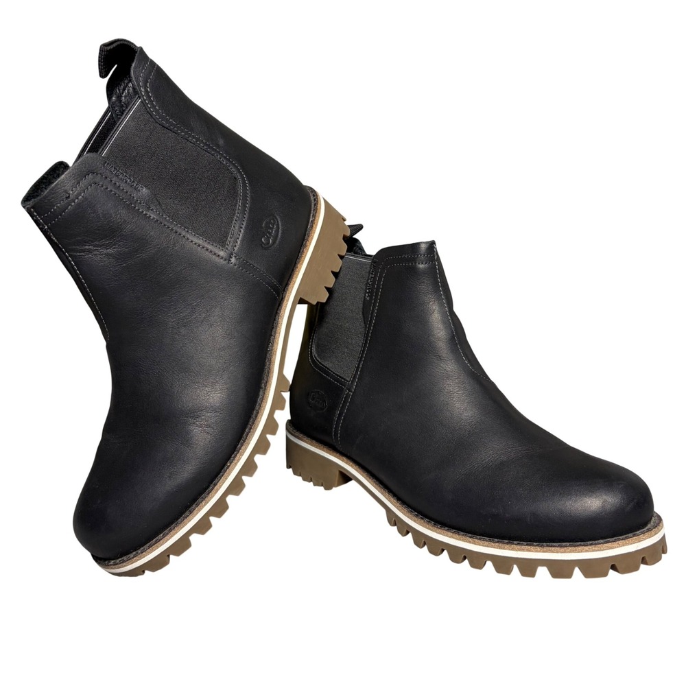 Chaco Fields Chelsea Boots Womens 10 Black Waterproof Leather JCH107424Z